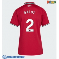 Fotballdrakt Dame Manchester United Diogo Dalot #2 Hjemmedrakt 2026-27 Kortermet